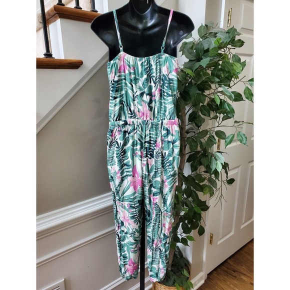 Old Navy Women's Multicolor Viscose Sleeveless Casual Jumpsuit Size X-Small - Picture 7 of 12